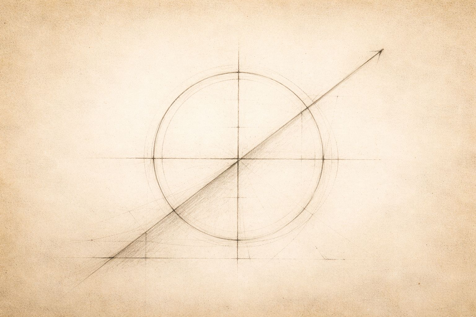 Geometric diagram on aged parchment