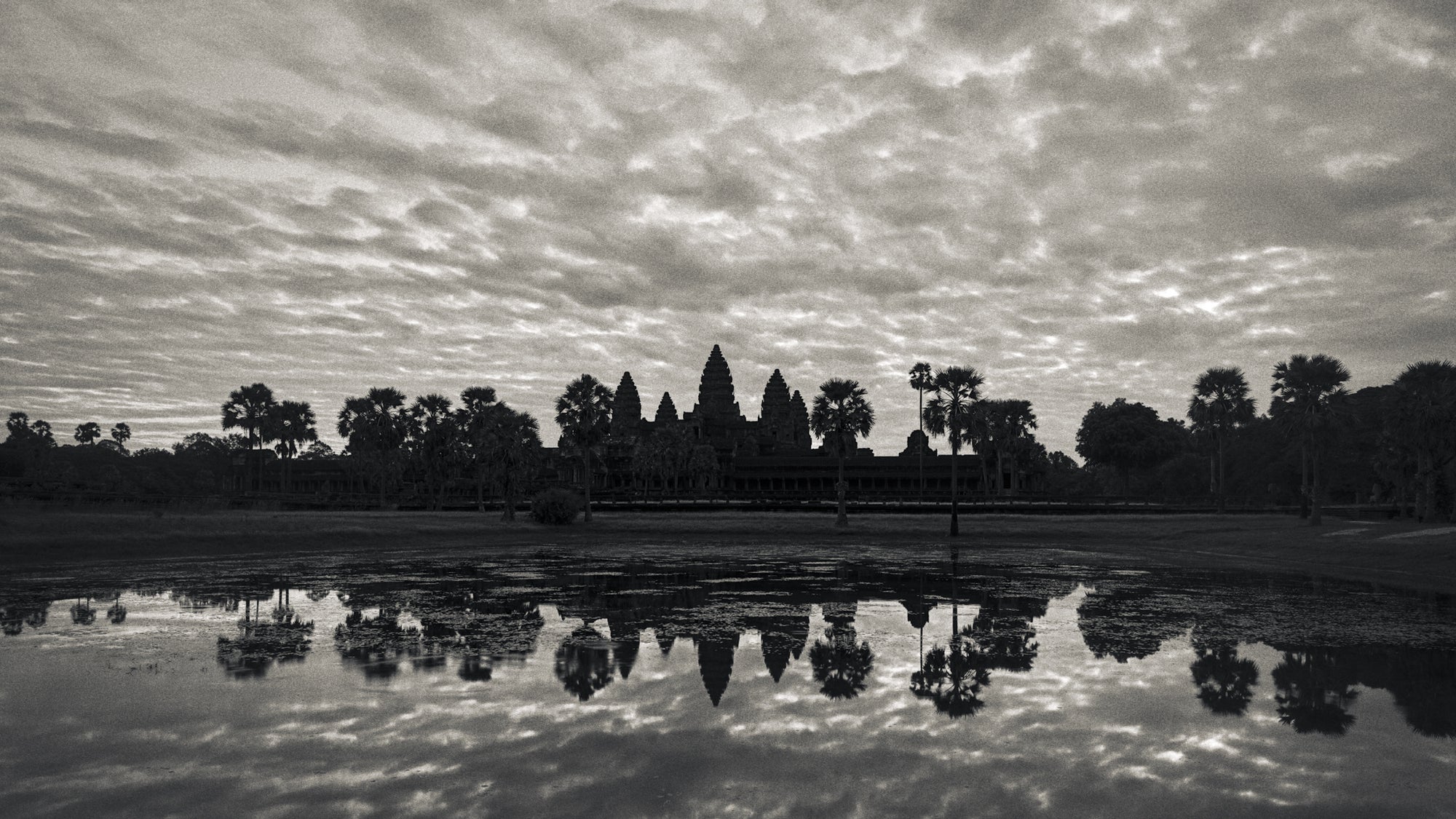 Dawn Reflection, Angkor Wat Temple, Cambodia. 2020