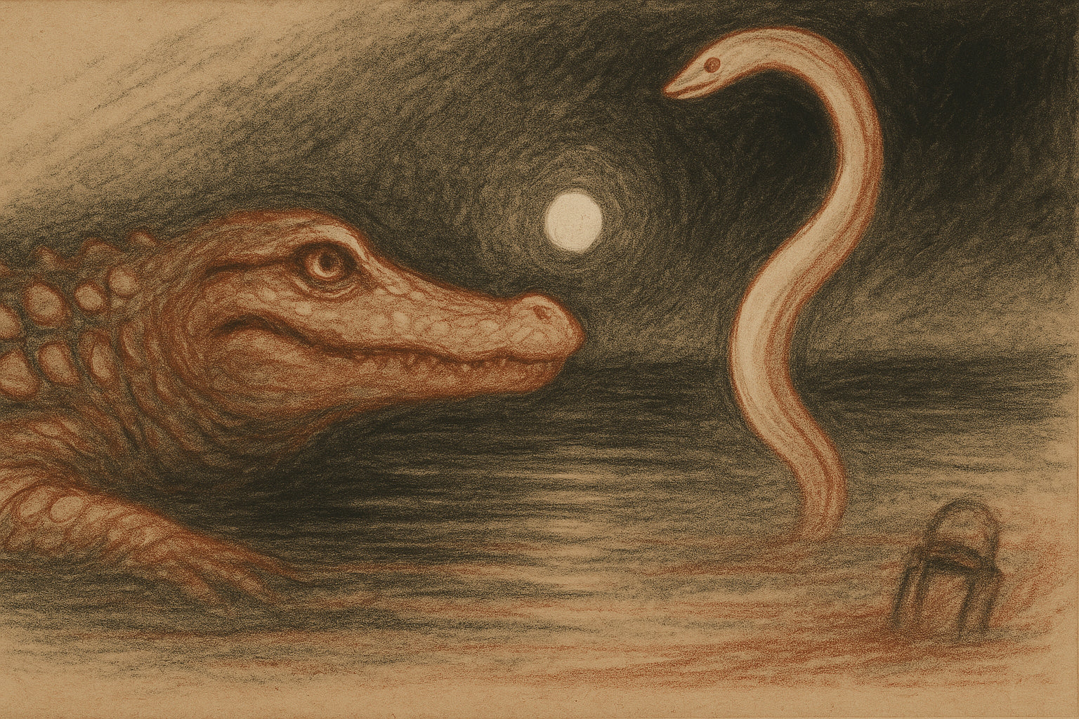 The Crocodile and the Moon Eel: A Tide-Bargain