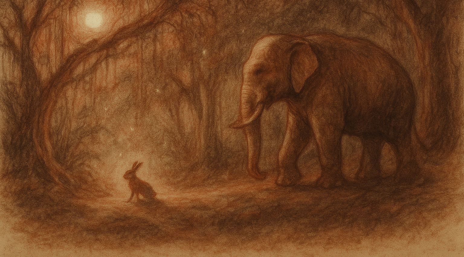 The Rabbit and the Elephant · A Khmer Temple Folktale