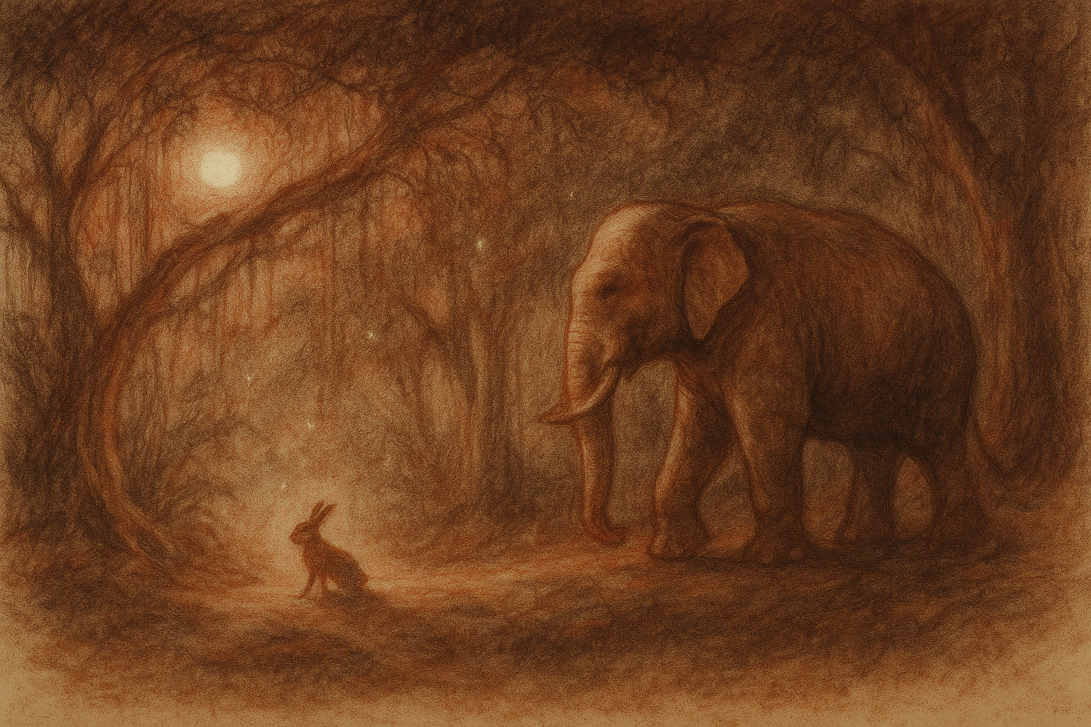 The Rabbit and the Elephant · A Khmer Temple Folktale