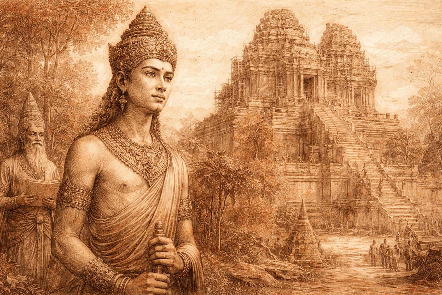 The Quiet Reign — Jayavarman V and the Discipline of Unfinished Stone