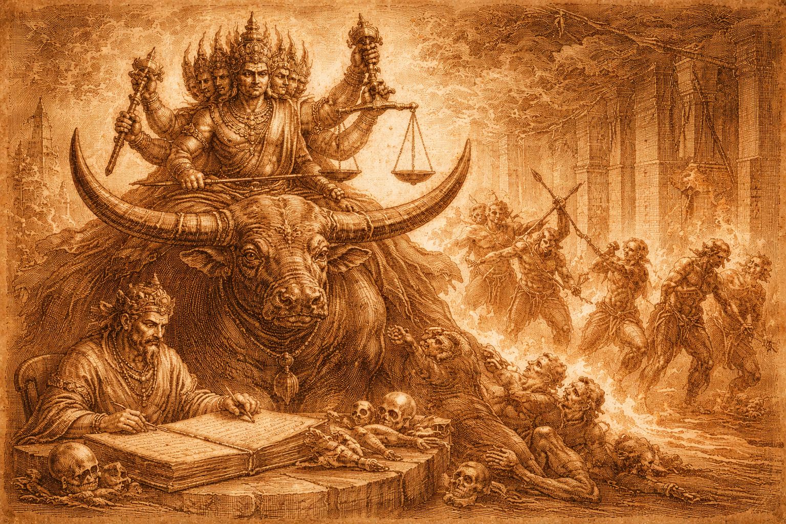 Yama's tribunal of judgement