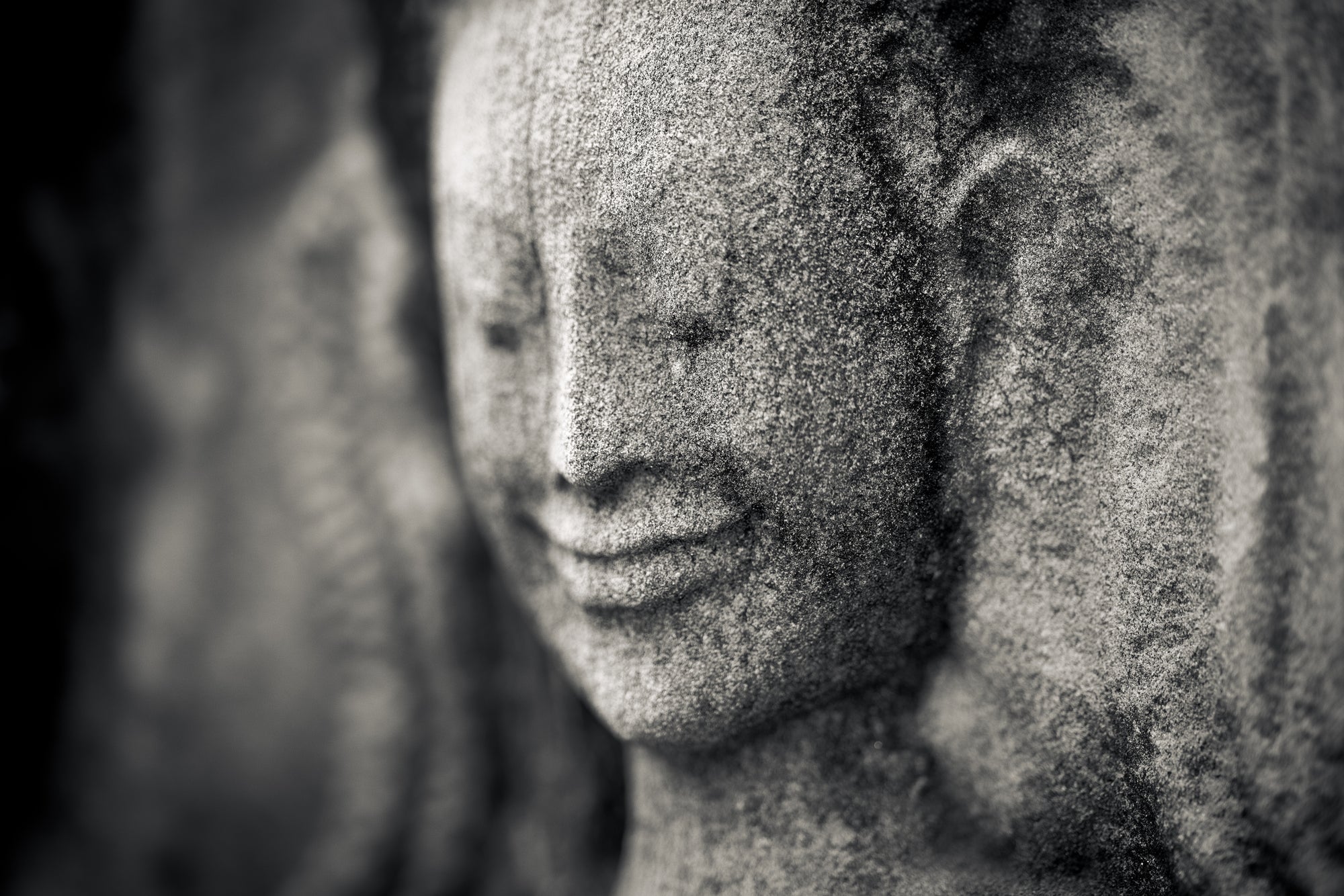 Smiling Apsara (Devata), Banteay Kdei Temple, Angkor, Cambodia