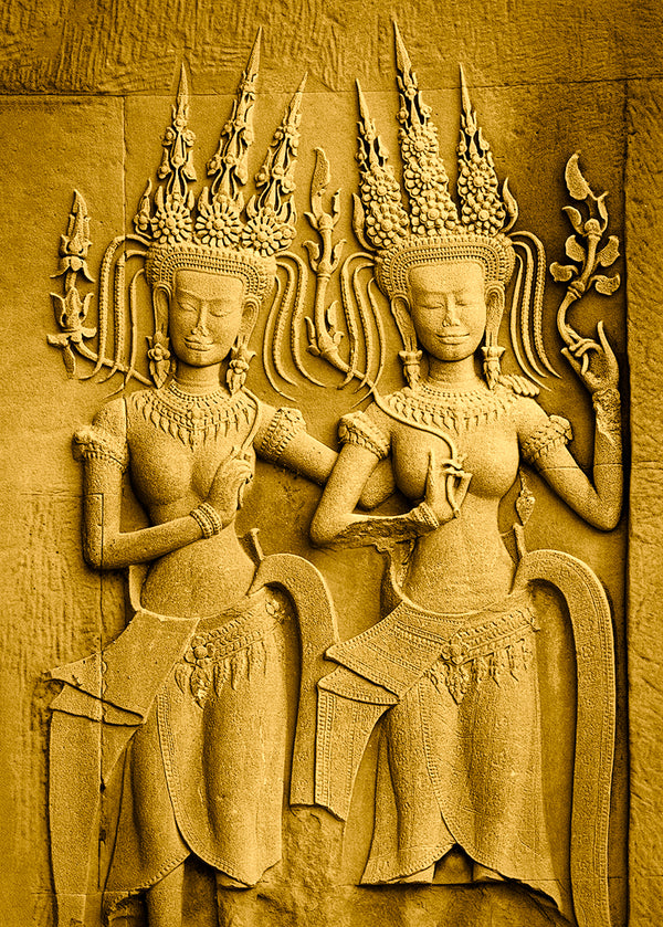 Angkor Devatas in Sacred Light – Fine Art Photography - Varro