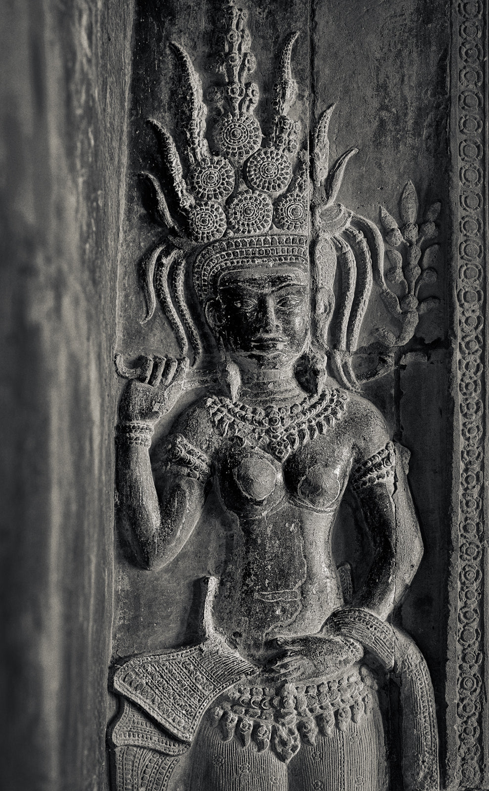 Black Apsara, Angkor Wat Temple, Cambodia. 2021