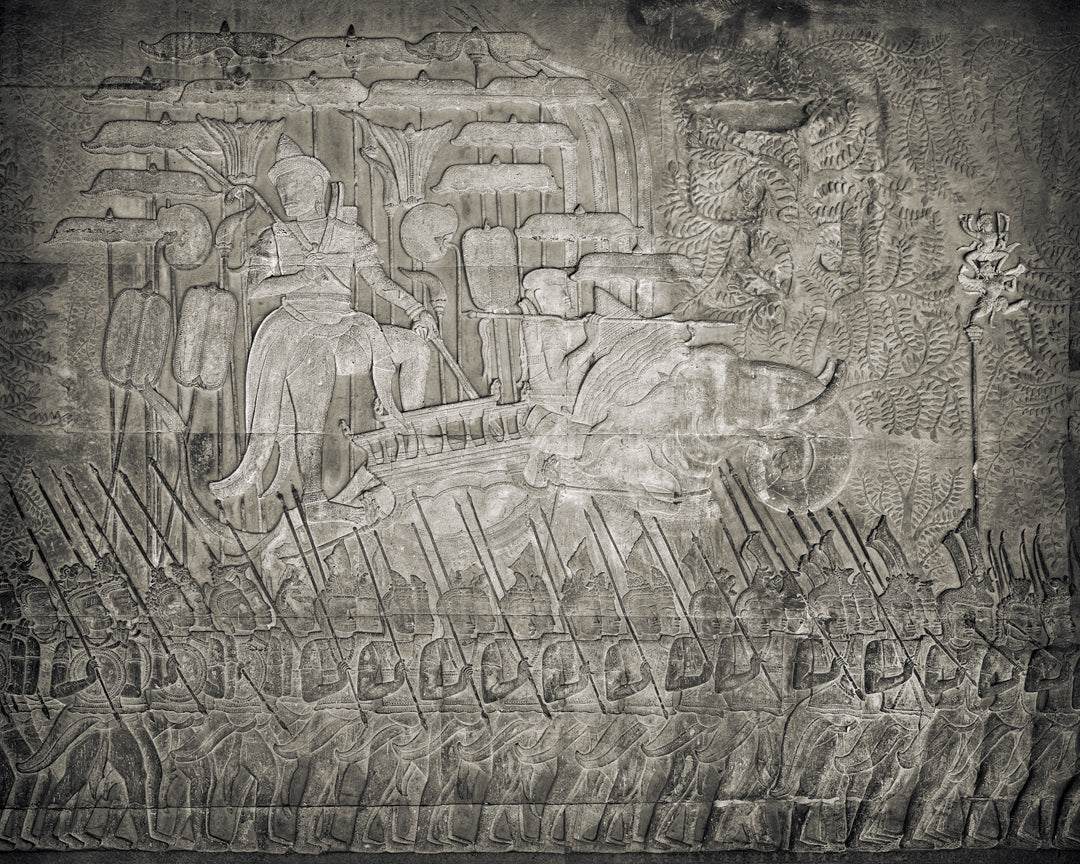 Suryavarman II on Parade, Study I, Angkor Wat Temple, Cambodia. 2020