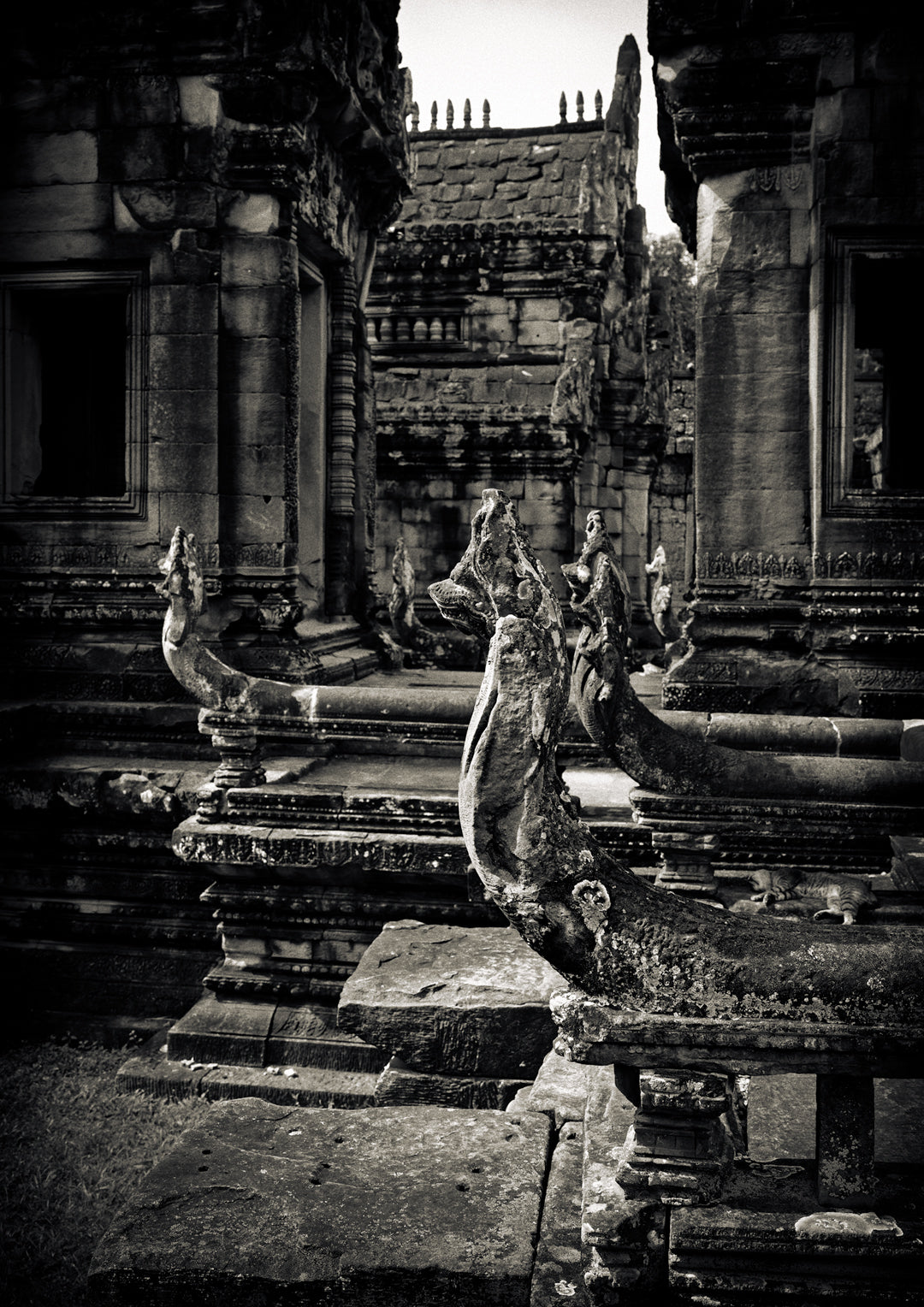 Naga Balustrades, Banteay Samre Temple, Angkor, Cambodia. 2022