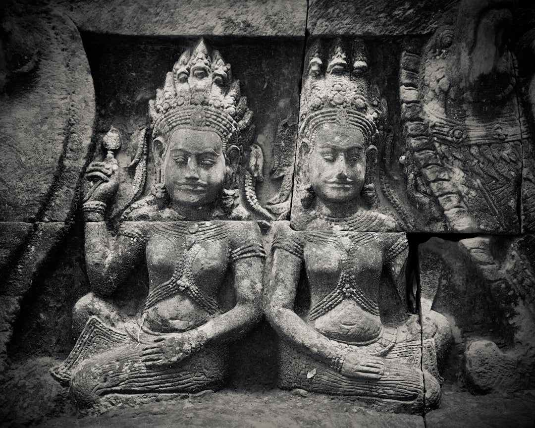 Terrace of the Leper King II, Angkor Thom Temple, Cambodia. 2021