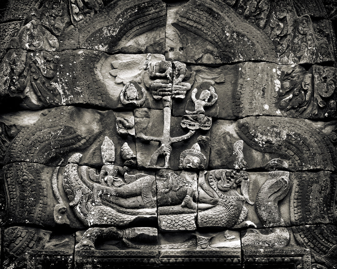 Vishnu Resting on Ananta, Banteay Samre Temple, Angkor, Cambodia. 2022 by Lucas Varro