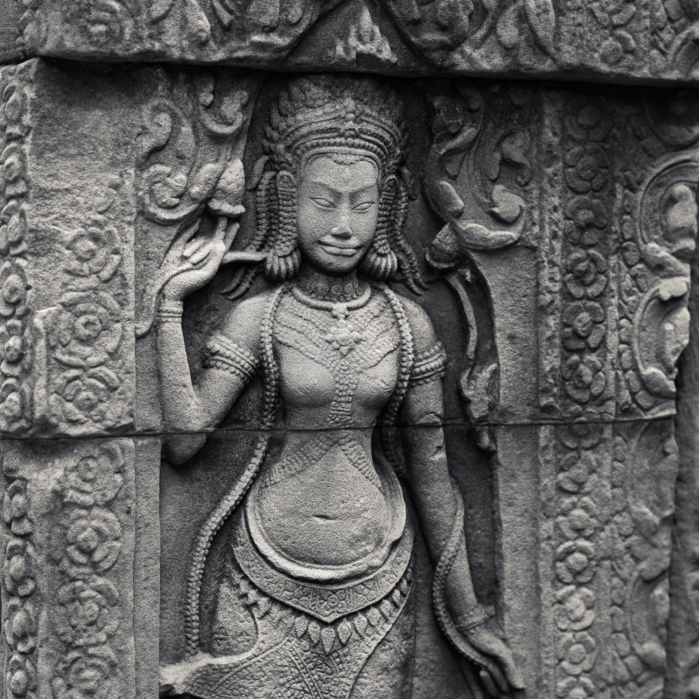 Bejewelled Devata, Banteay Kdei, Angkor, Cambodia. 2020 by Lucas Varro