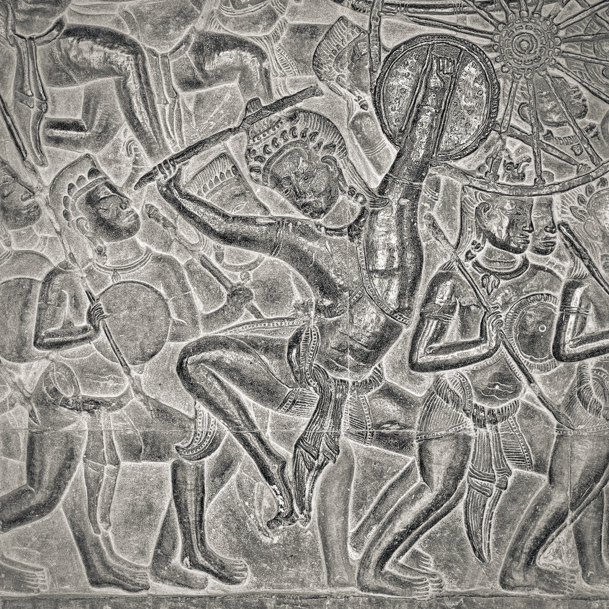 Dancing Kaurava Warrior, Study I, Angkor Wat Temple, Cambodia. 2020