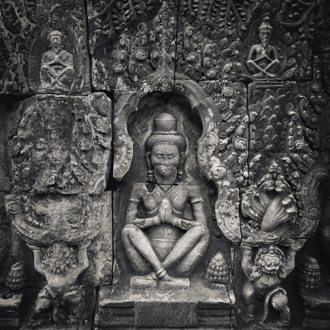 Praying Rishi, Preah Khan, Angkor, Cambodia. 2020 by Lucas Varro