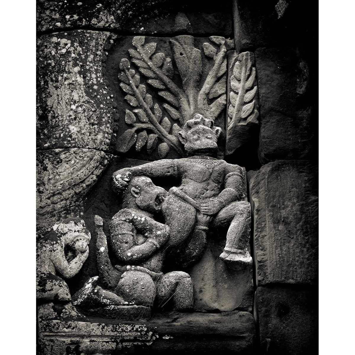 Valin Attacked by Sugriva, Banteay Samre Temple, Angkor, Cambodia. 2022