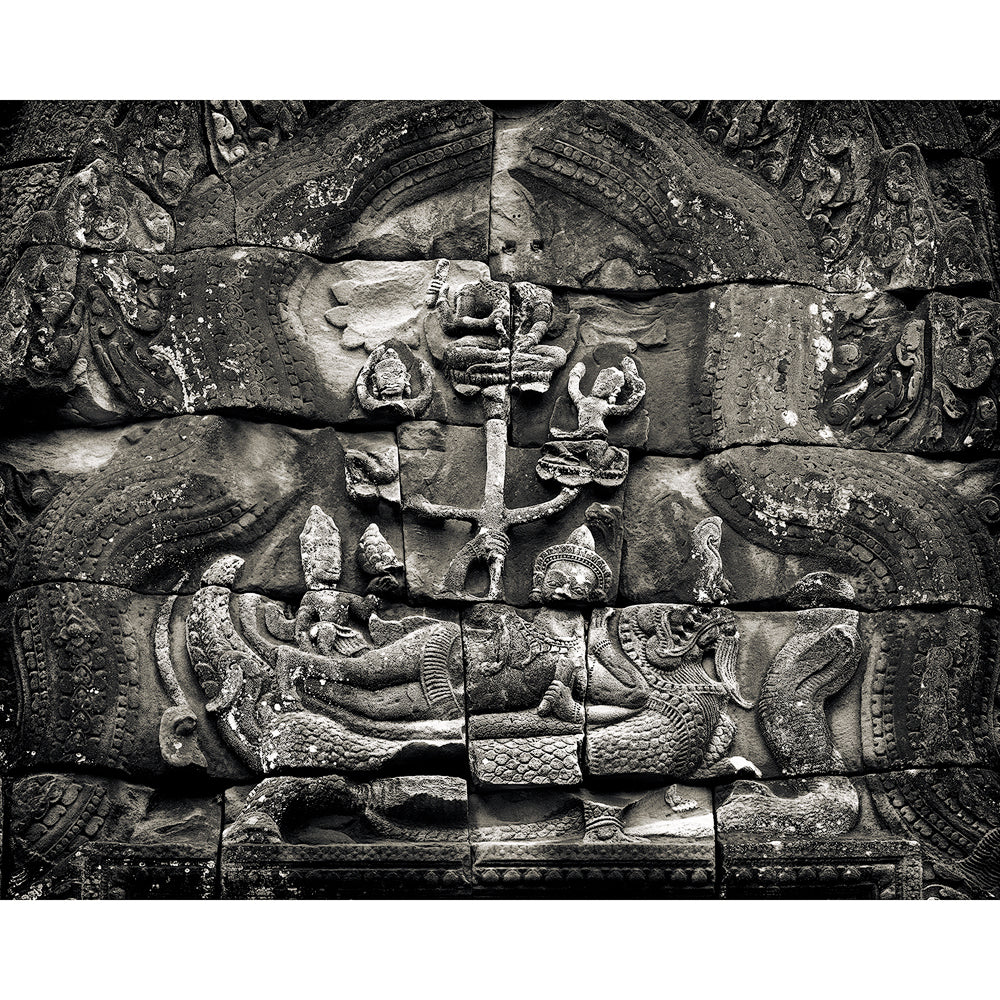Vishnu Resting on Ananta, Banteay Samre Temple, Angkor, Cambodia. 2022 by Lucas Varro